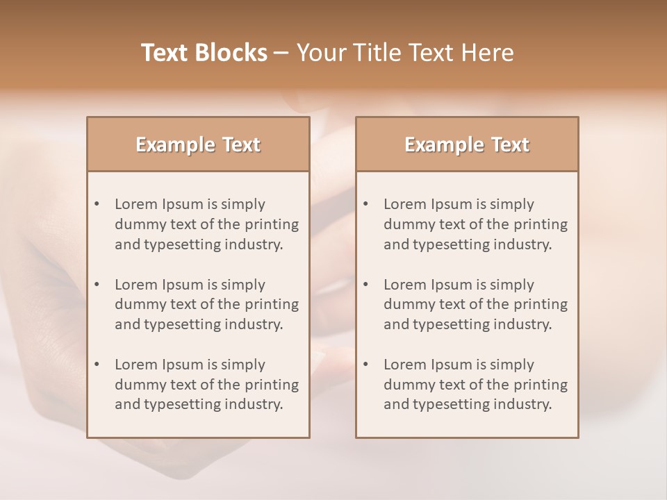 Moisturize Drop Fingernail PowerPoint Template