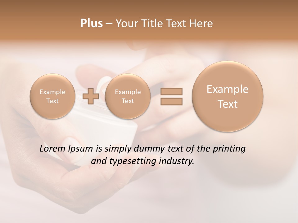 Moisturize Drop Fingernail PowerPoint Template