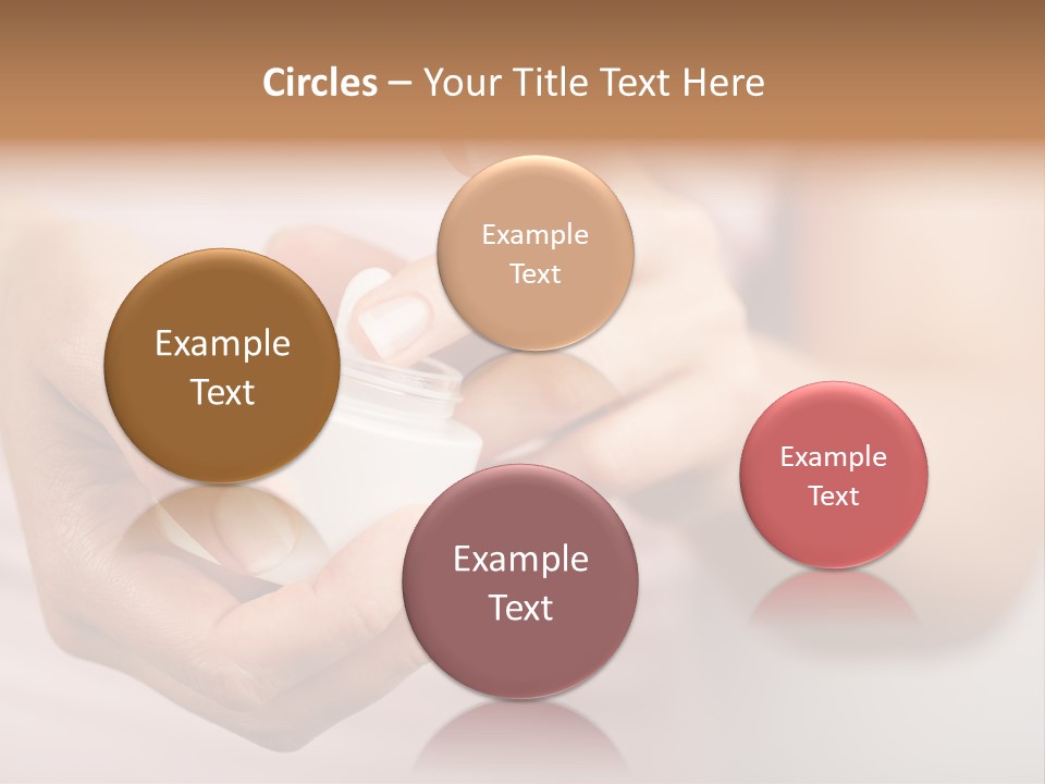 Moisturize Drop Fingernail PowerPoint Template