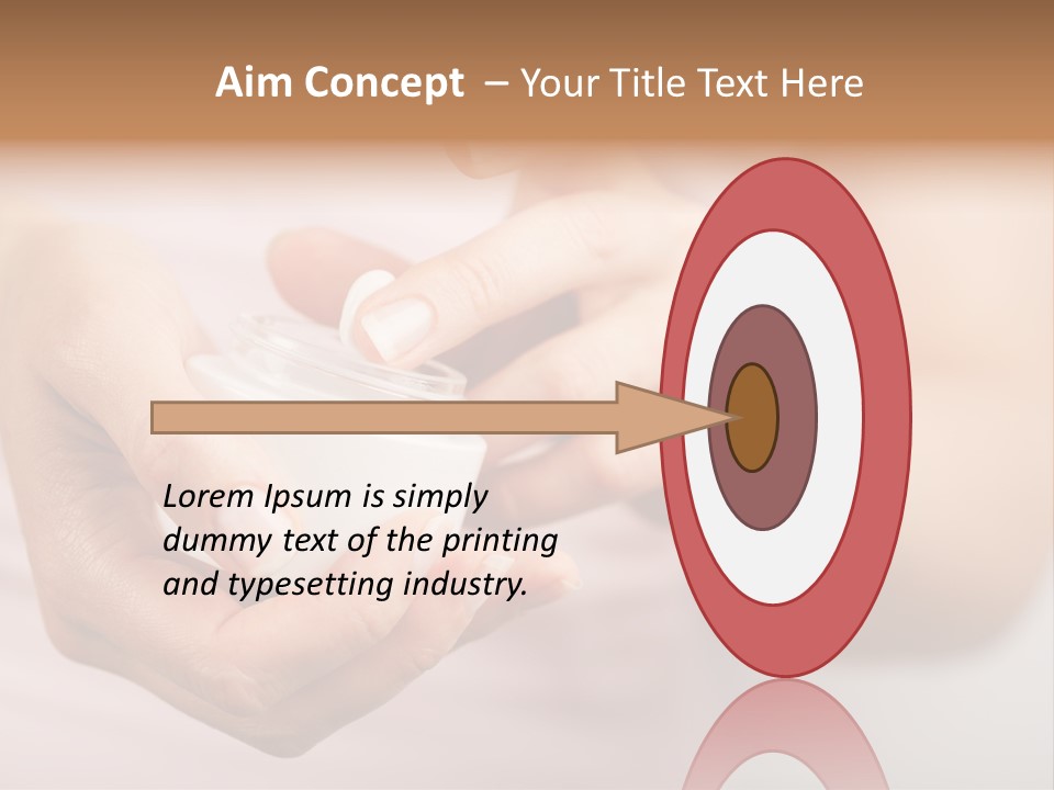 Moisturize Drop Fingernail PowerPoint Template