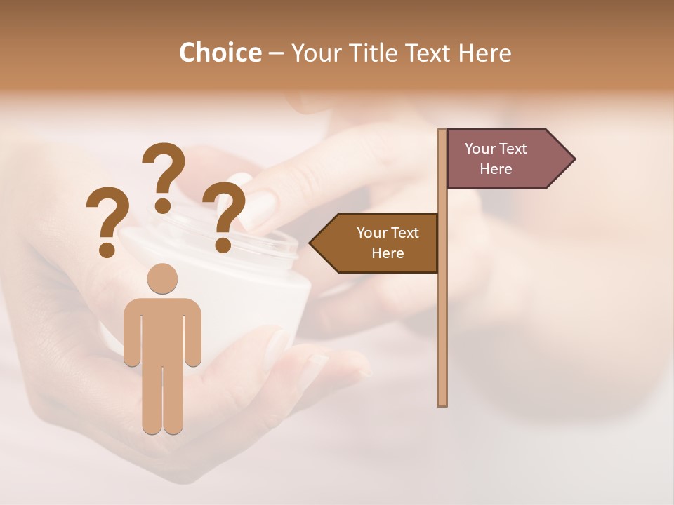 Moisturize Drop Fingernail PowerPoint Template