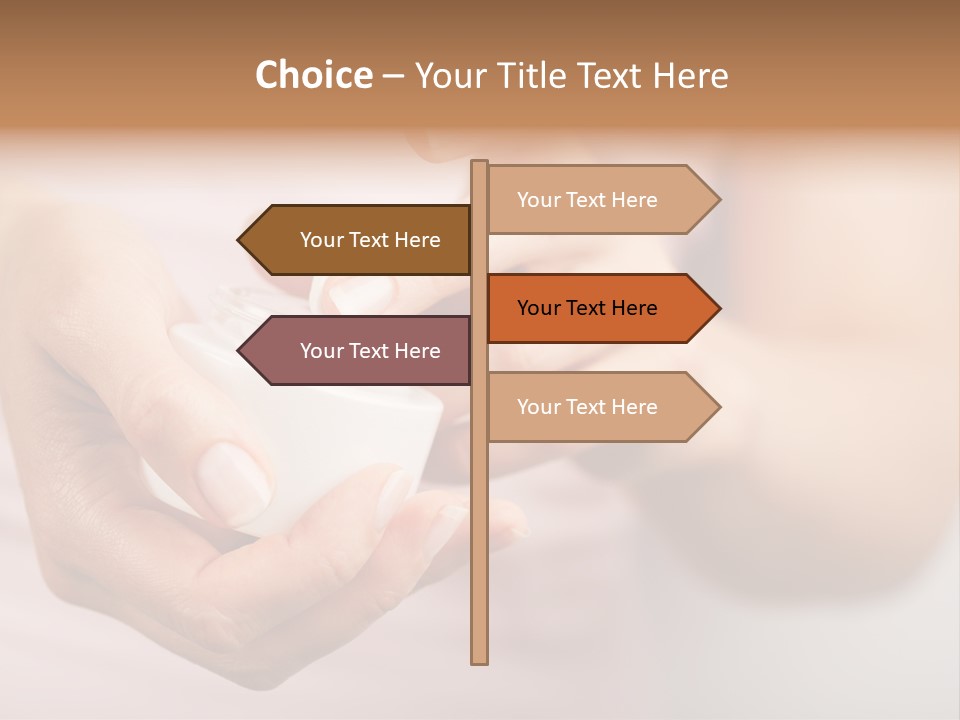 Moisturize Drop Fingernail PowerPoint Template