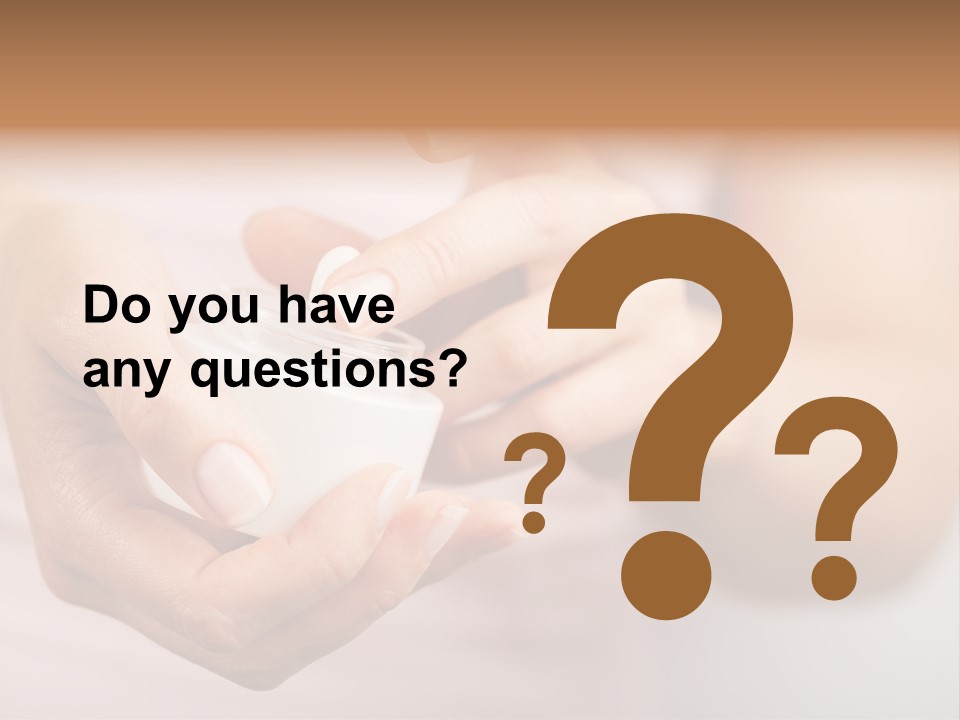 Moisturize Drop Fingernail PowerPoint Template