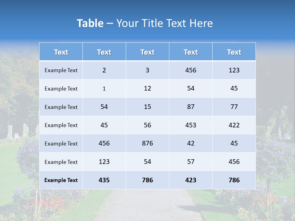 Munich Greenery Baroque PowerPoint Template