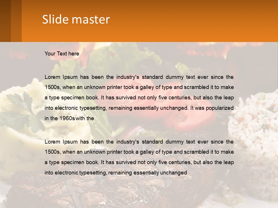 Beef Barbecue Chop PowerPoint Template