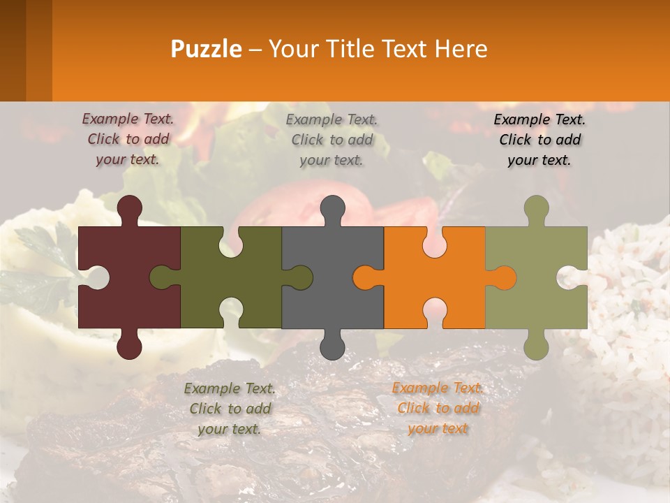 Beef Barbecue Chop PowerPoint Template