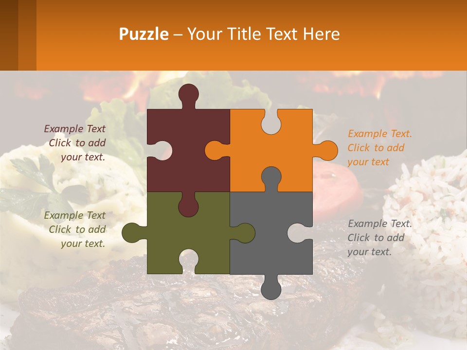 Beef Barbecue Chop PowerPoint Template