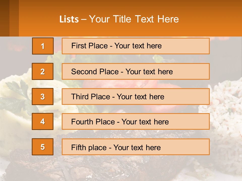 Beef Barbecue Chop PowerPoint Template