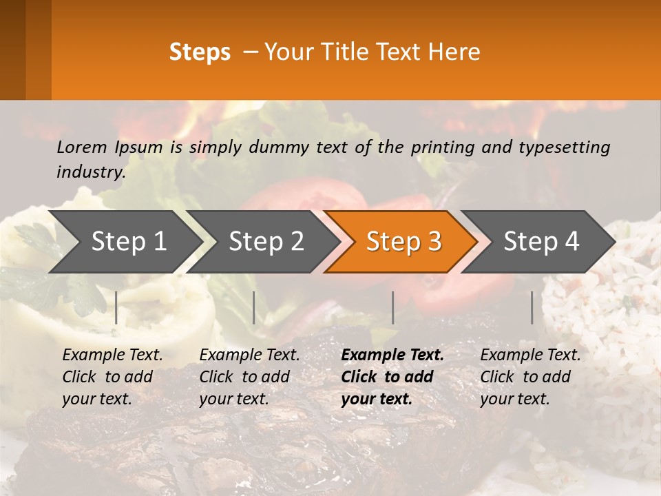 Beef Barbecue Chop PowerPoint Template