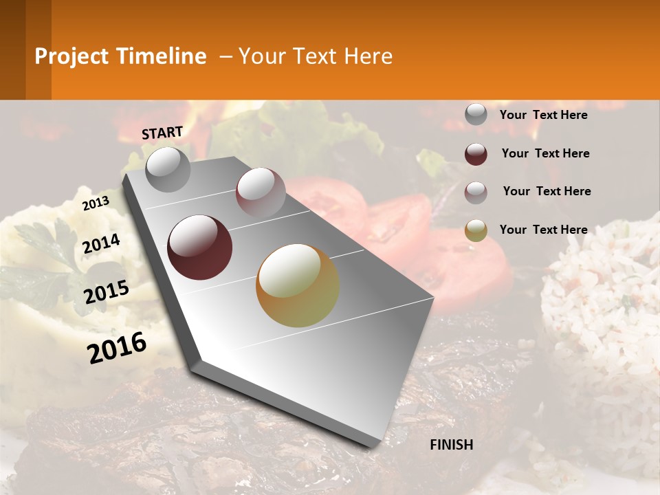Beef Barbecue Chop PowerPoint Template