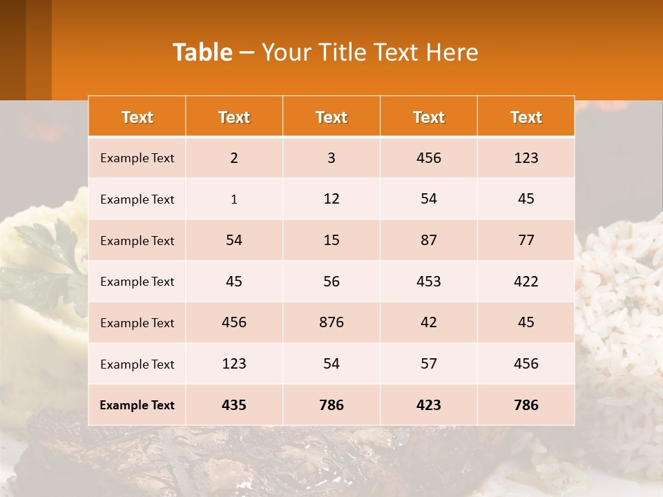 Beef Barbecue Chop PowerPoint Template