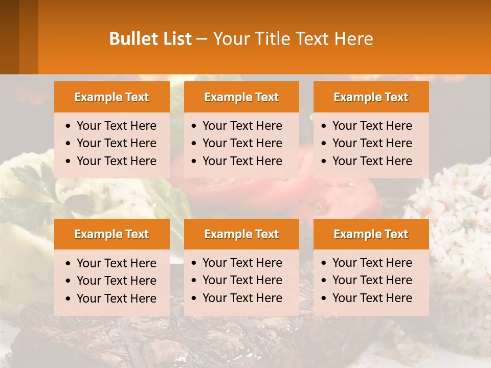 Beef Barbecue Chop PowerPoint Template
