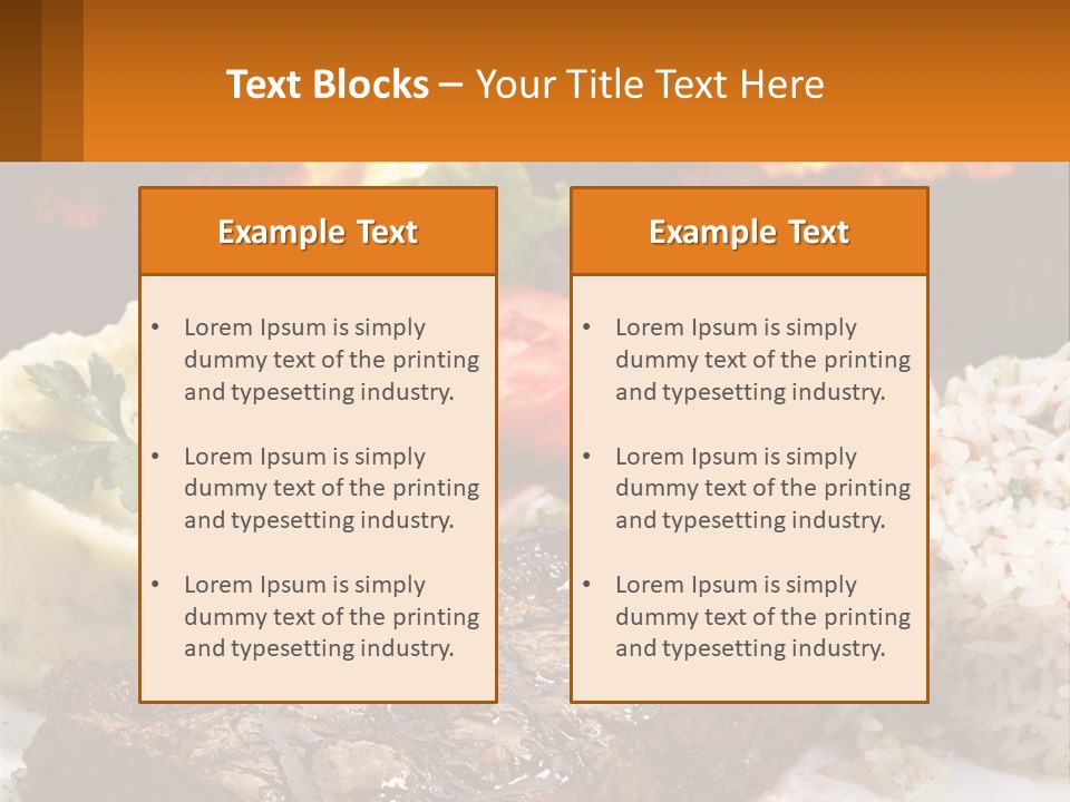 Beef Barbecue Chop PowerPoint Template
