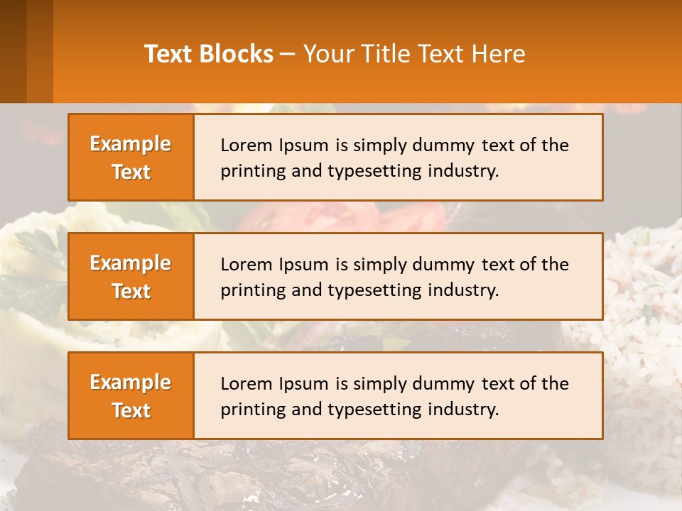 Beef Barbecue Chop PowerPoint Template