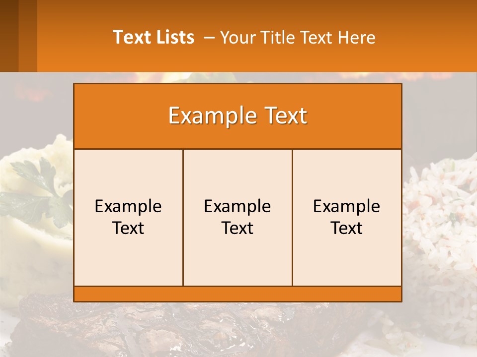 Beef Barbecue Chop PowerPoint Template