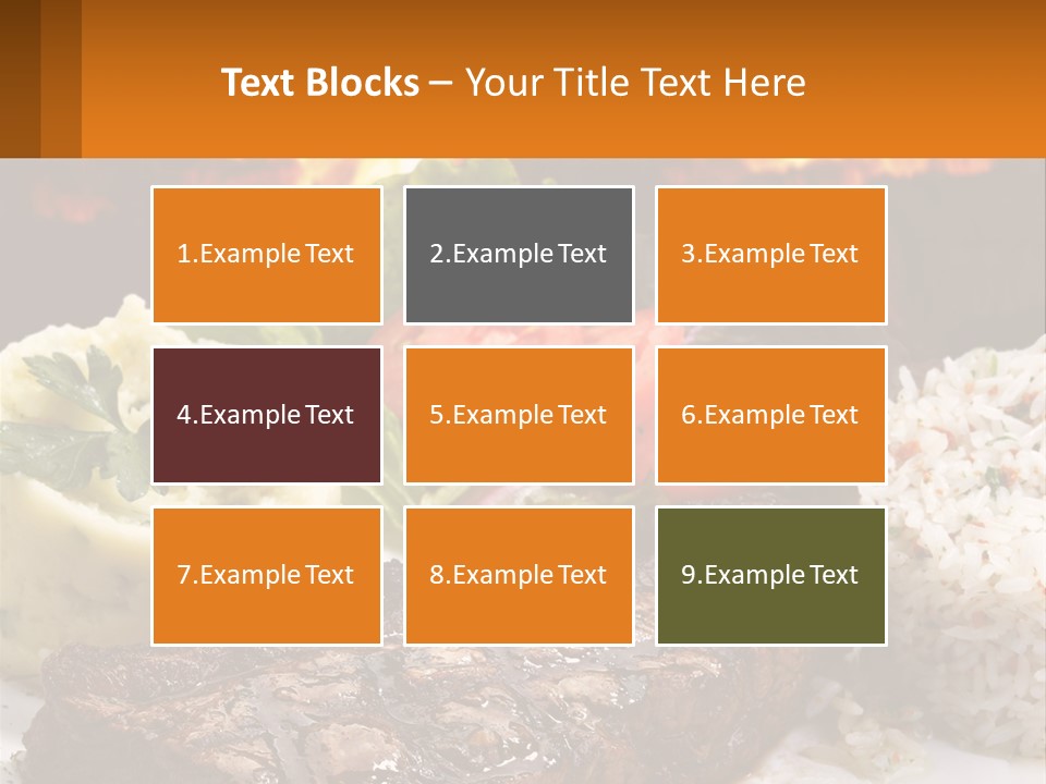 Beef Barbecue Chop PowerPoint Template