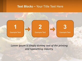 Beef Barbecue Chop PowerPoint Template