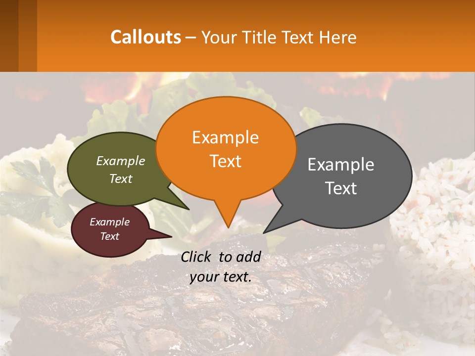Beef Barbecue Chop PowerPoint Template