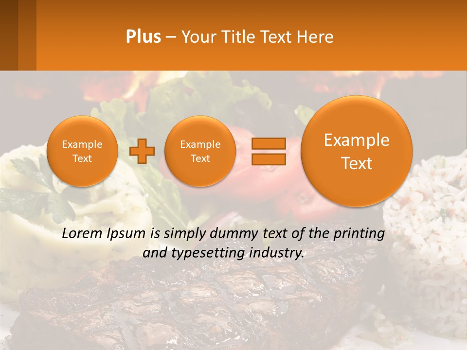 Beef Barbecue Chop PowerPoint Template