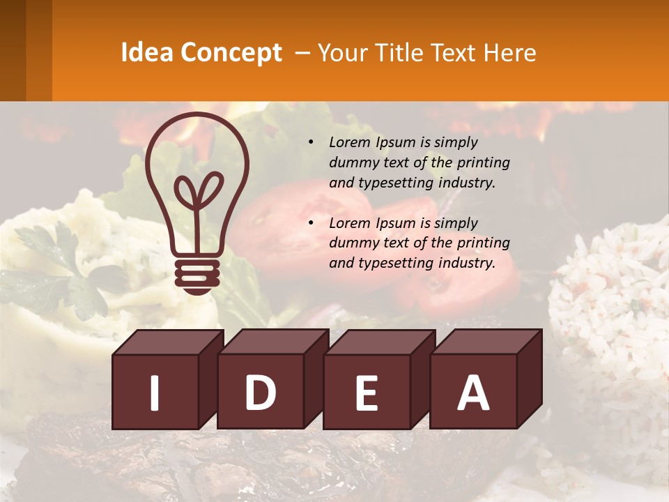 Beef Barbecue Chop PowerPoint Template