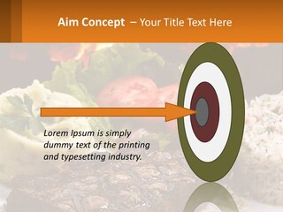 Beef Barbecue Chop PowerPoint Template