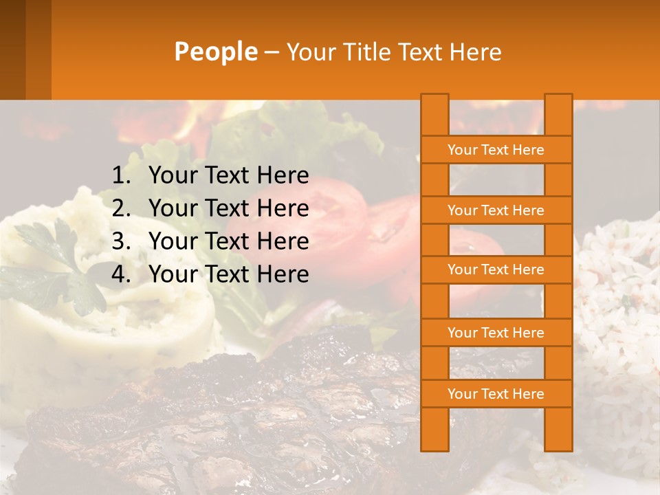 Beef Barbecue Chop PowerPoint Template
