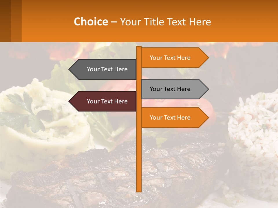 Beef Barbecue Chop PowerPoint Template