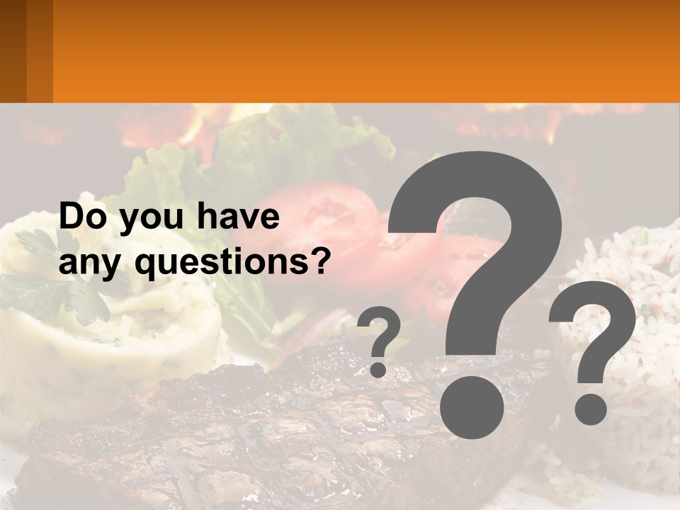 Beef Barbecue Chop PowerPoint Template