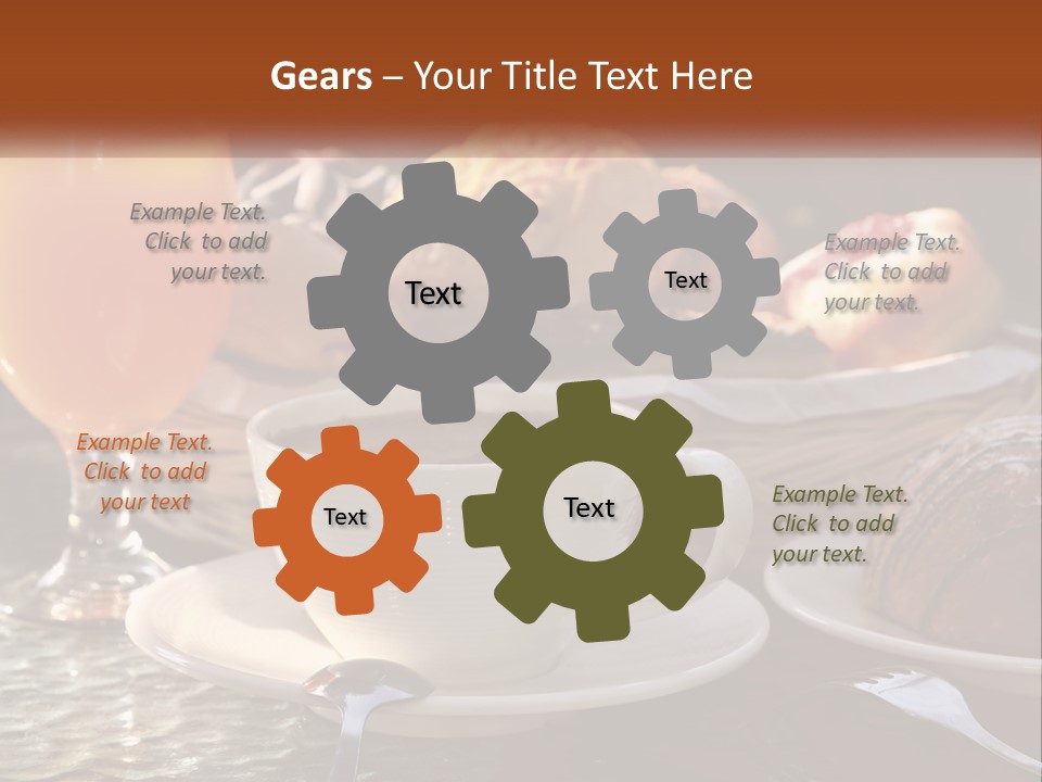 Peanut Calorie Cheese PowerPoint Template