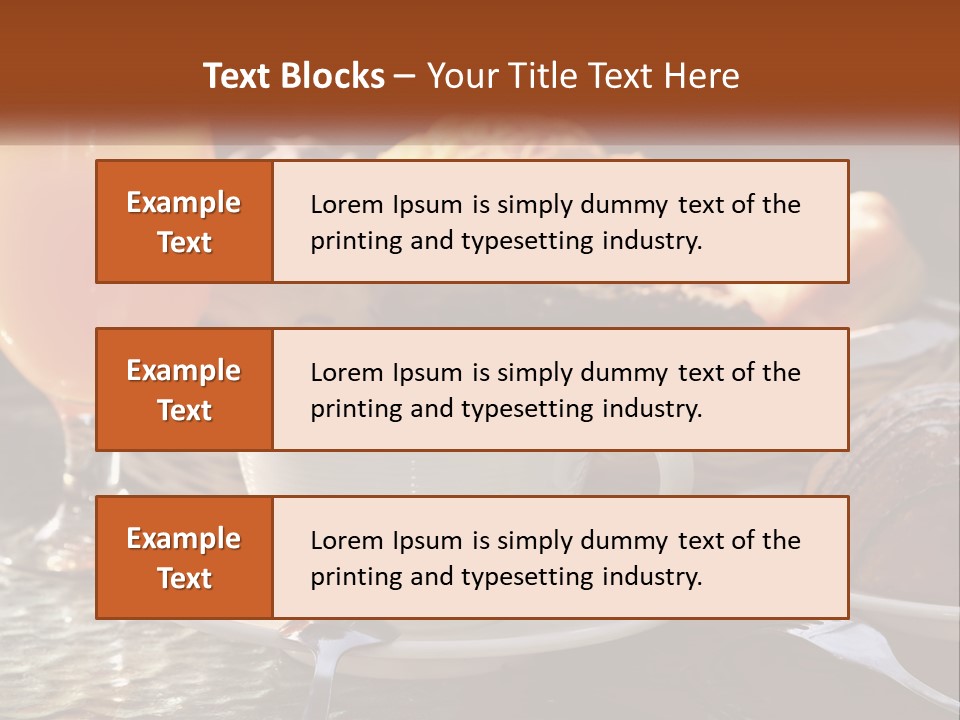 Peanut Calorie Cheese PowerPoint Template