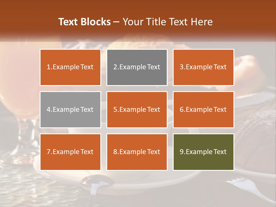 Peanut Calorie Cheese PowerPoint Template