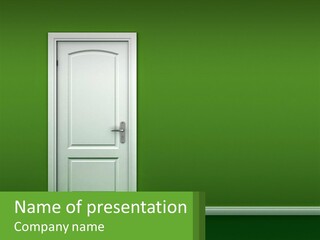 Home Gate Keyhole PowerPoint Template