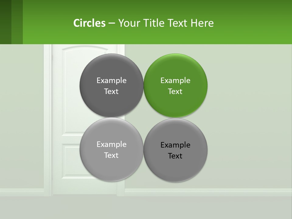 Home Gate Keyhole PowerPoint Template