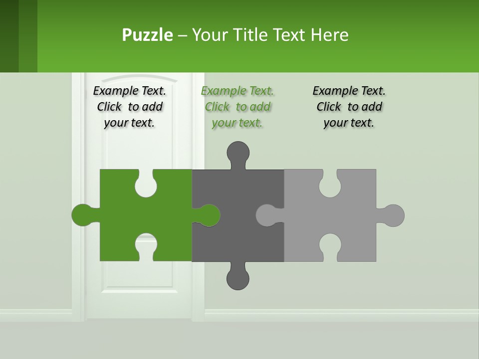 Home Gate Keyhole PowerPoint Template