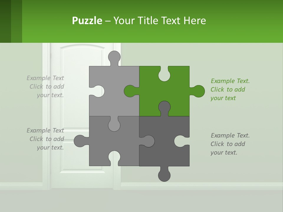 Home Gate Keyhole PowerPoint Template
