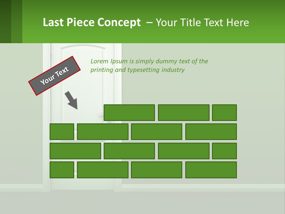 Home Gate Keyhole PowerPoint Template