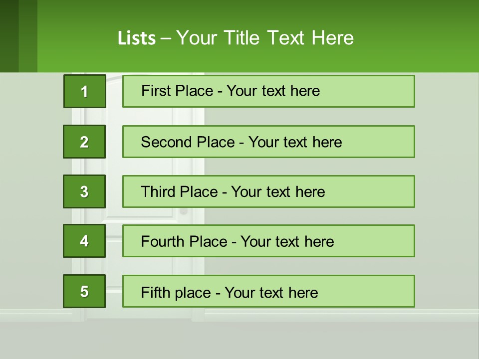 Home Gate Keyhole PowerPoint Template