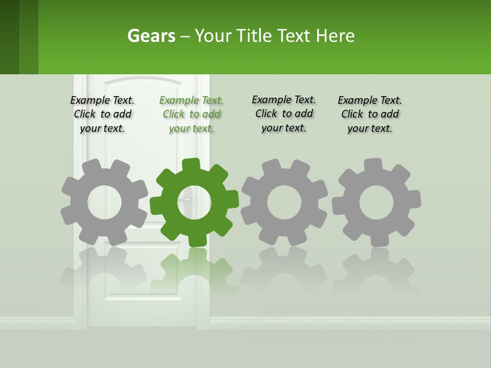 Home Gate Keyhole PowerPoint Template