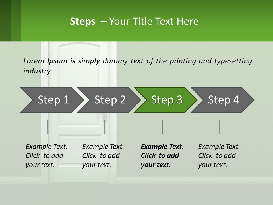 Home Gate Keyhole PowerPoint Template
