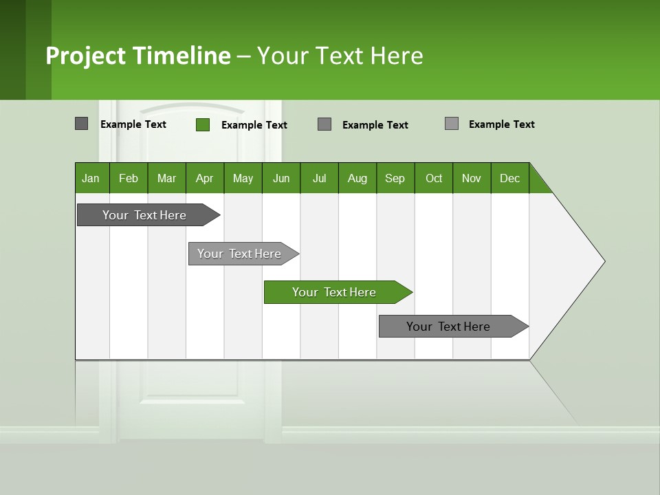 Home Gate Keyhole PowerPoint Template