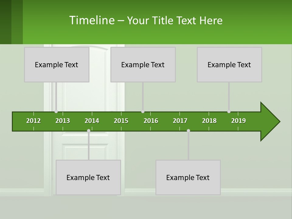Home Gate Keyhole PowerPoint Template