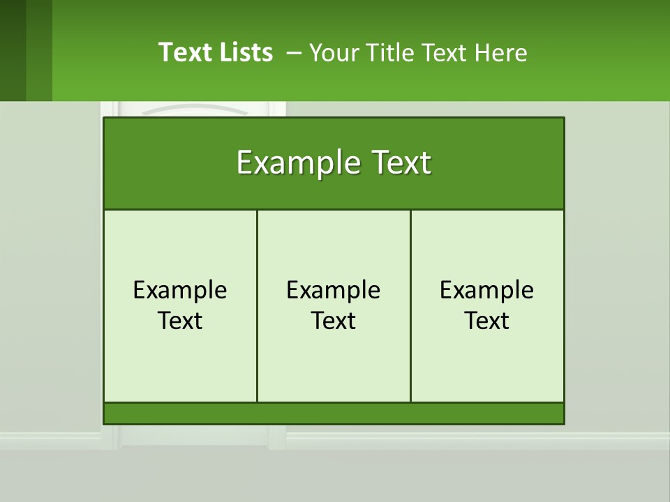 Home Gate Keyhole PowerPoint Template