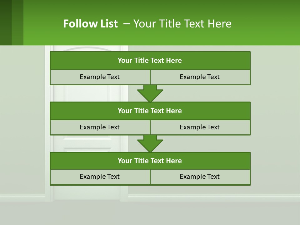 Home Gate Keyhole PowerPoint Template
