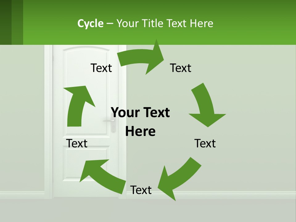 Home Gate Keyhole PowerPoint Template