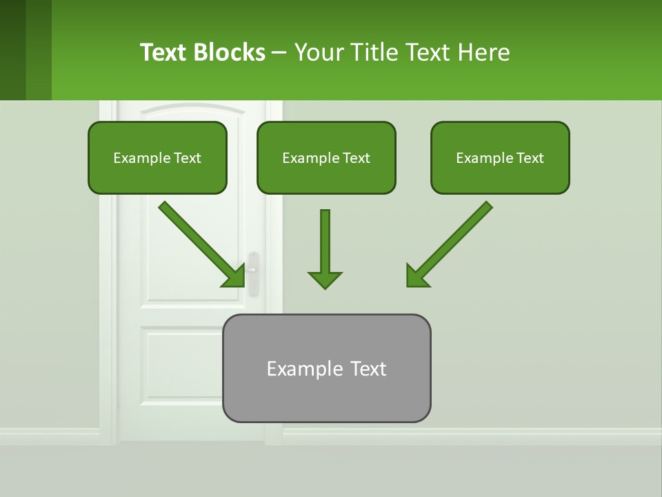 Home Gate Keyhole PowerPoint Template