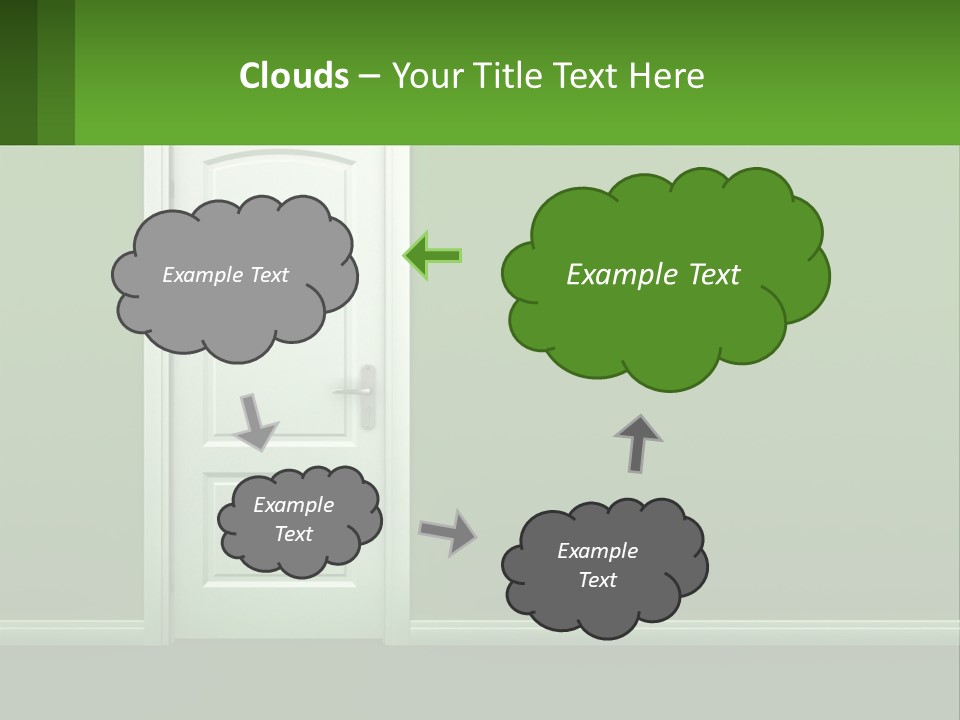 Home Gate Keyhole PowerPoint Template