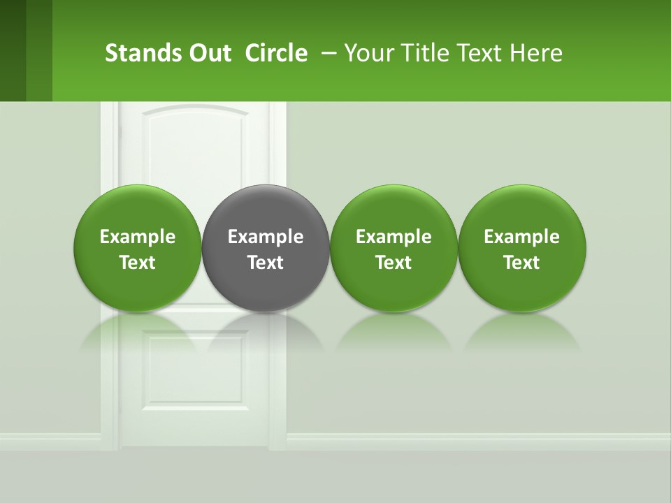 Home Gate Keyhole PowerPoint Template