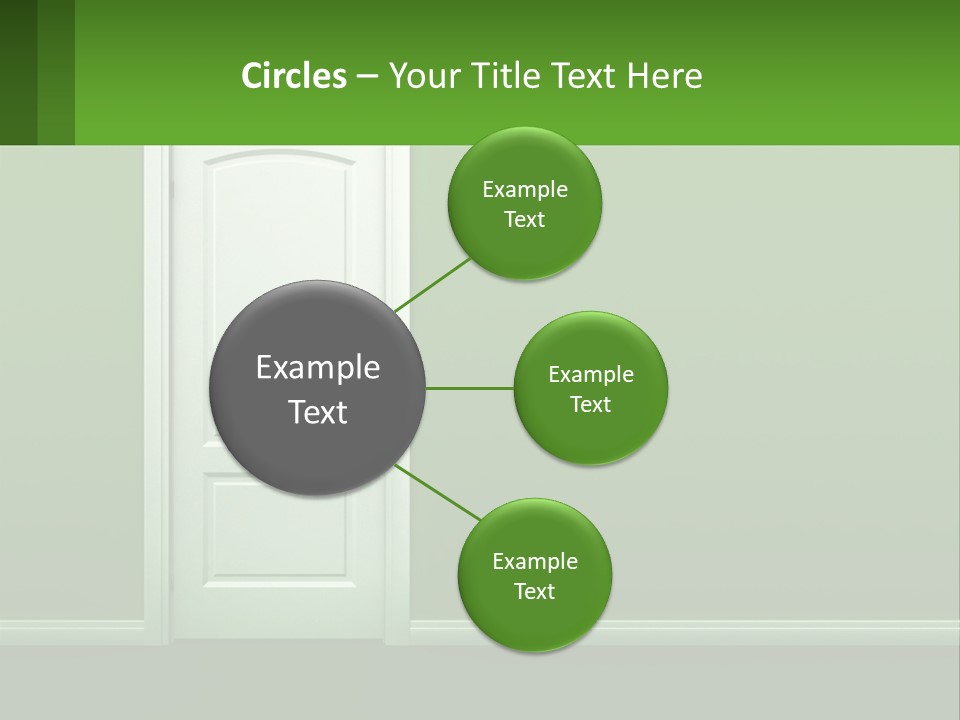 Home Gate Keyhole PowerPoint Template