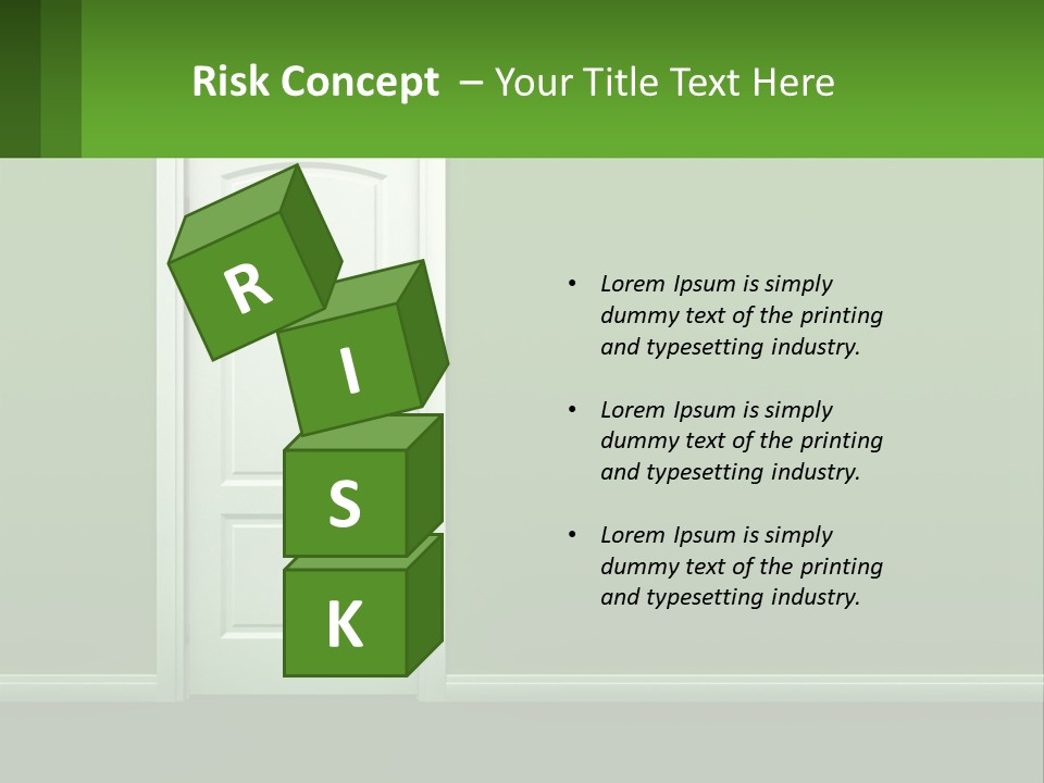 Home Gate Keyhole PowerPoint Template