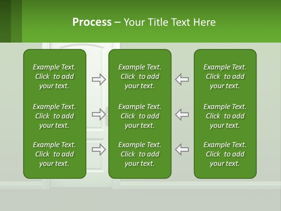 Home Gate Keyhole PowerPoint Template